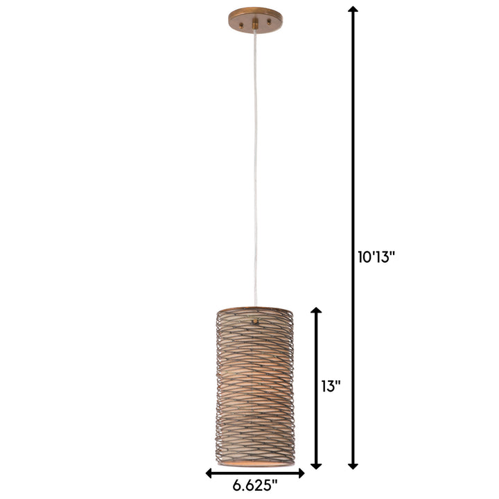Varaluz Flow 241M01HO Pendant Light - Hammered Ore