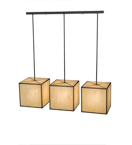 Meyda Tiffany Quadrato 144372 Pendant Light - Pewter, Custom