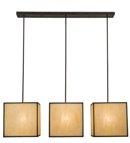Meyda Tiffany Quadrato 144372 Pendant Light - Pewter, Custom