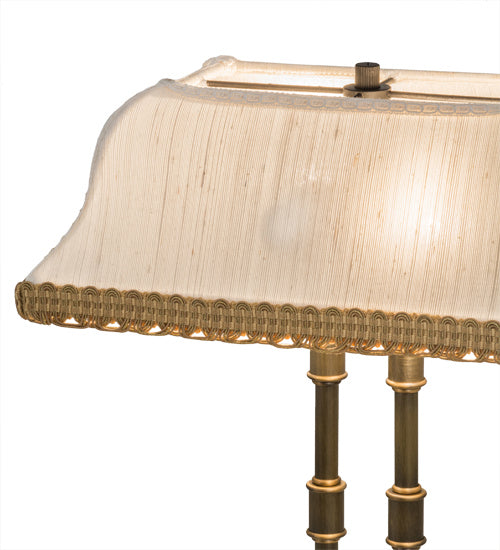 Meyda Tiffany Lighting 163340 Fulton Two Light Table Lamp Lamp Brass