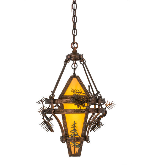 Meyda Tiffany Lone Pine 169201 Pendant Light - Vintage Copper