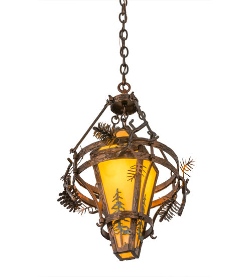 Meyda Tiffany Lone Pine 169201 Pendant Light - Vintage Copper