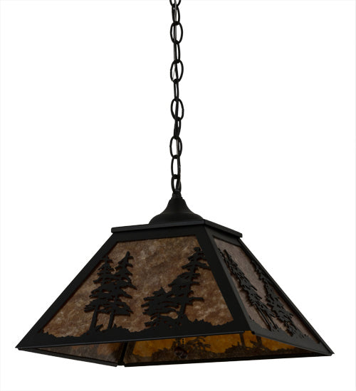 Meyda Tiffany Tall Pines 133566 Pendant Light - Nickel