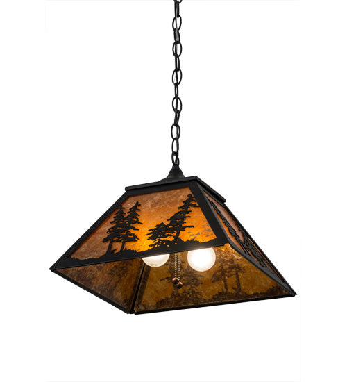 Meyda Tiffany Tall Pines 133566 Pendant Light - Nickel