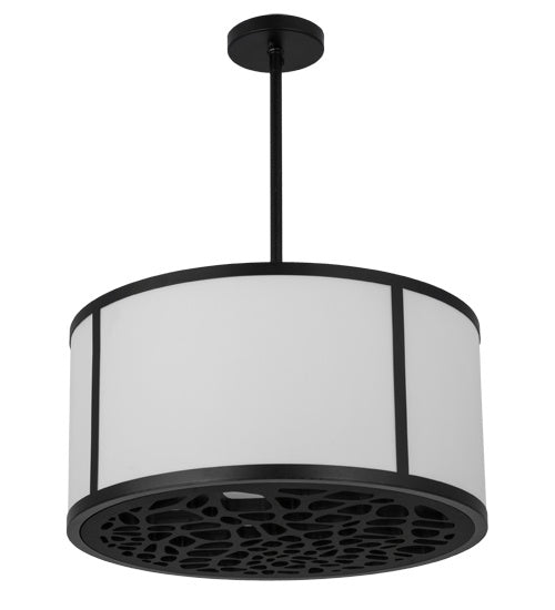Meyda Tiffany Cilindro 162888 Pendant Light - Matte Black