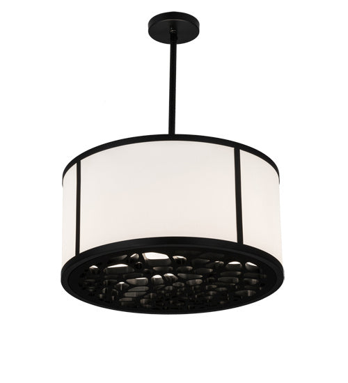 Meyda Tiffany Cilindro 162888 Pendant Light - Matte Black