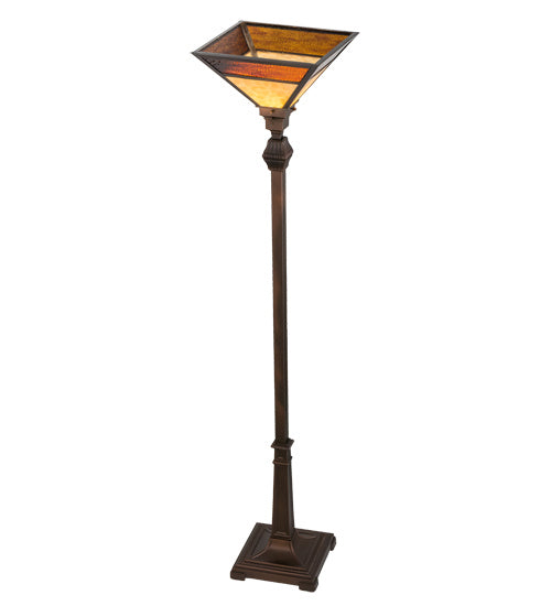 Meyda Tiffany Lighting 172177 Mission One Light Torchiere Lamp Bronze / Dark