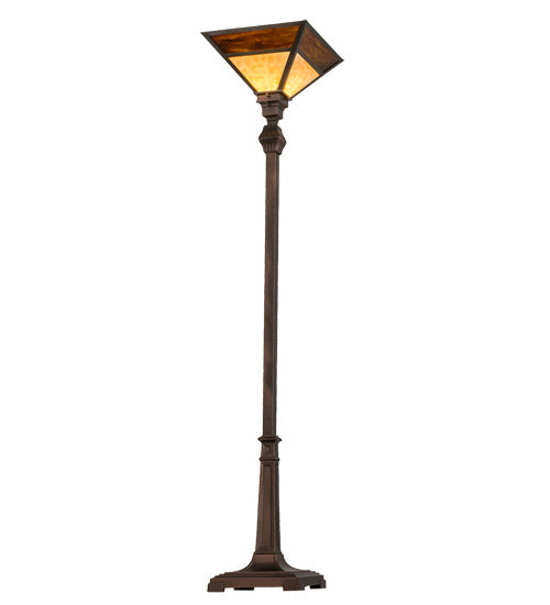 Meyda Tiffany Lighting 172177 Mission One Light Torchiere Lamp Bronze / Dark