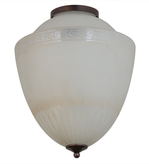 Meyda Tiffany Ovum Aquinum 172338 Ceiling Light - Mahogany Bronze
