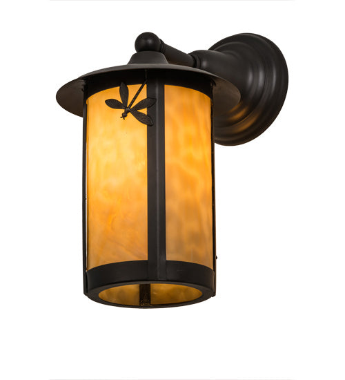 Meyda Tiffany Lighting 54157 Fulton One Light Wall Sconce Outdoor Bronze / Dark