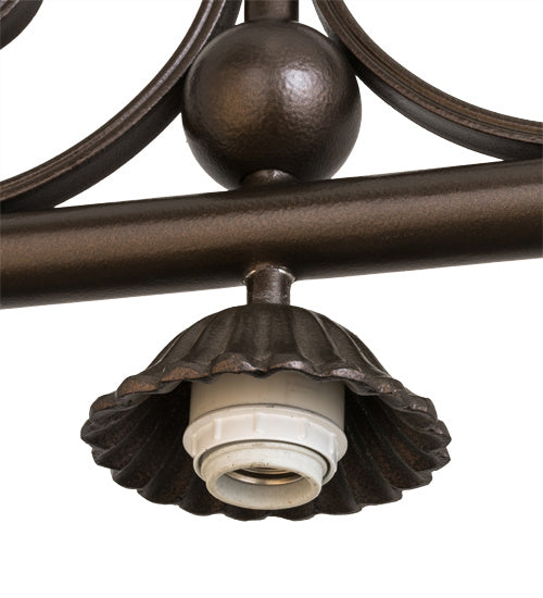 Meyda Tiffany Georgia Scroll 68210 Pendant Light - Matte Copper Vein