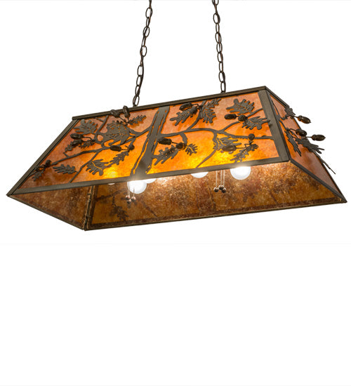 Meyda Tiffany Oak Leaf & Acorn 81897 Pendant Light - Timeless Bronze