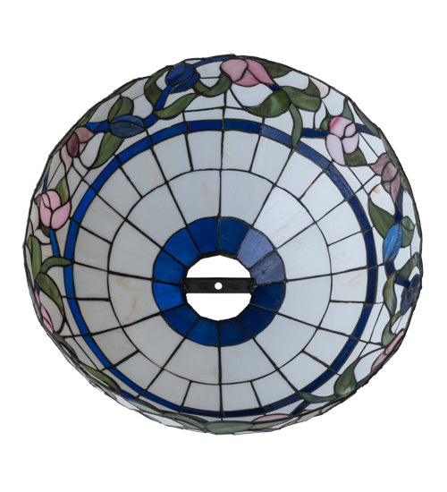 Meyda Tiffany Lighting 13835 Rose Vine Shade Lamp Shade Brass