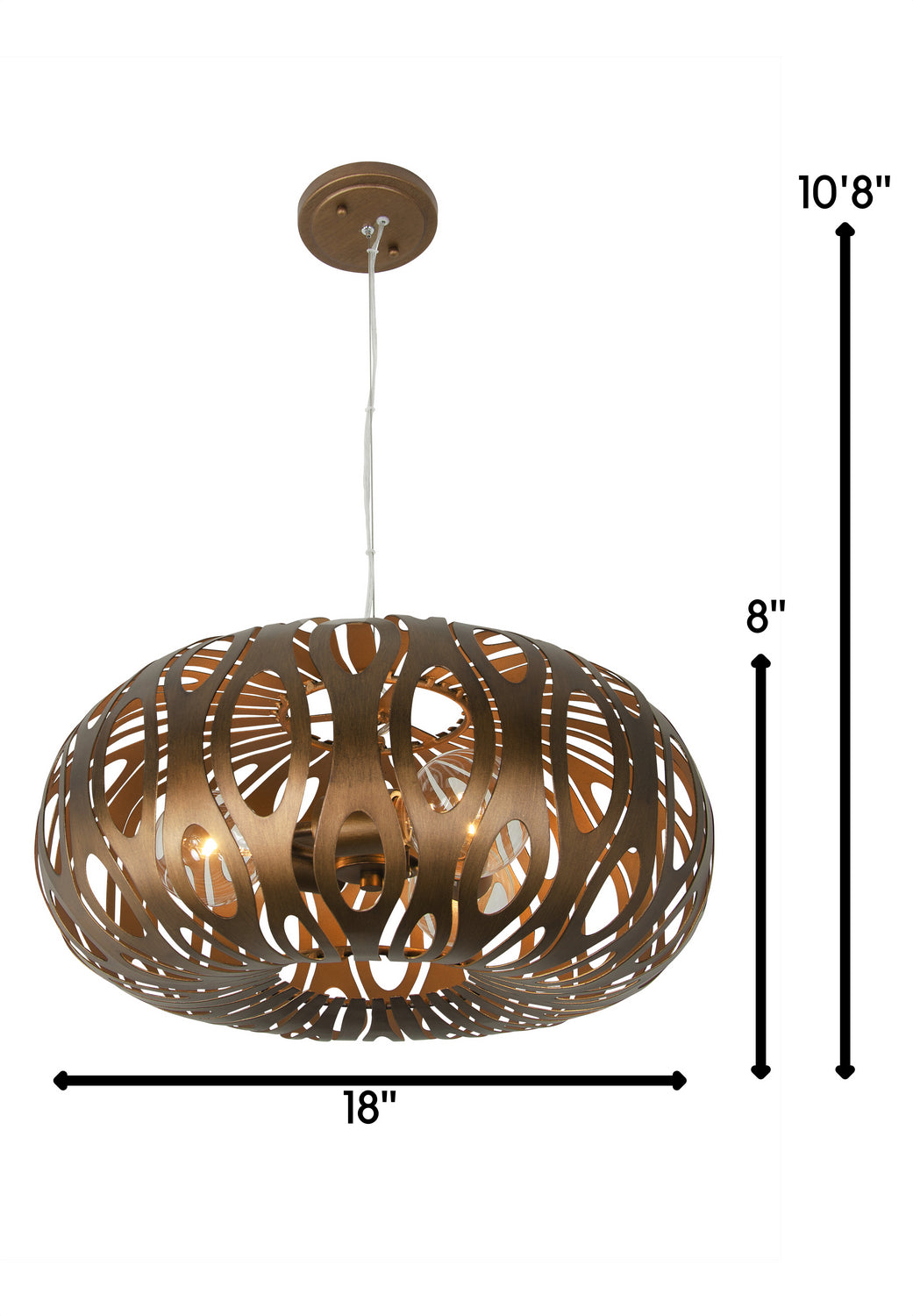 Varaluz Masquerade 149C03HO Pendant Light - Hammered Ore