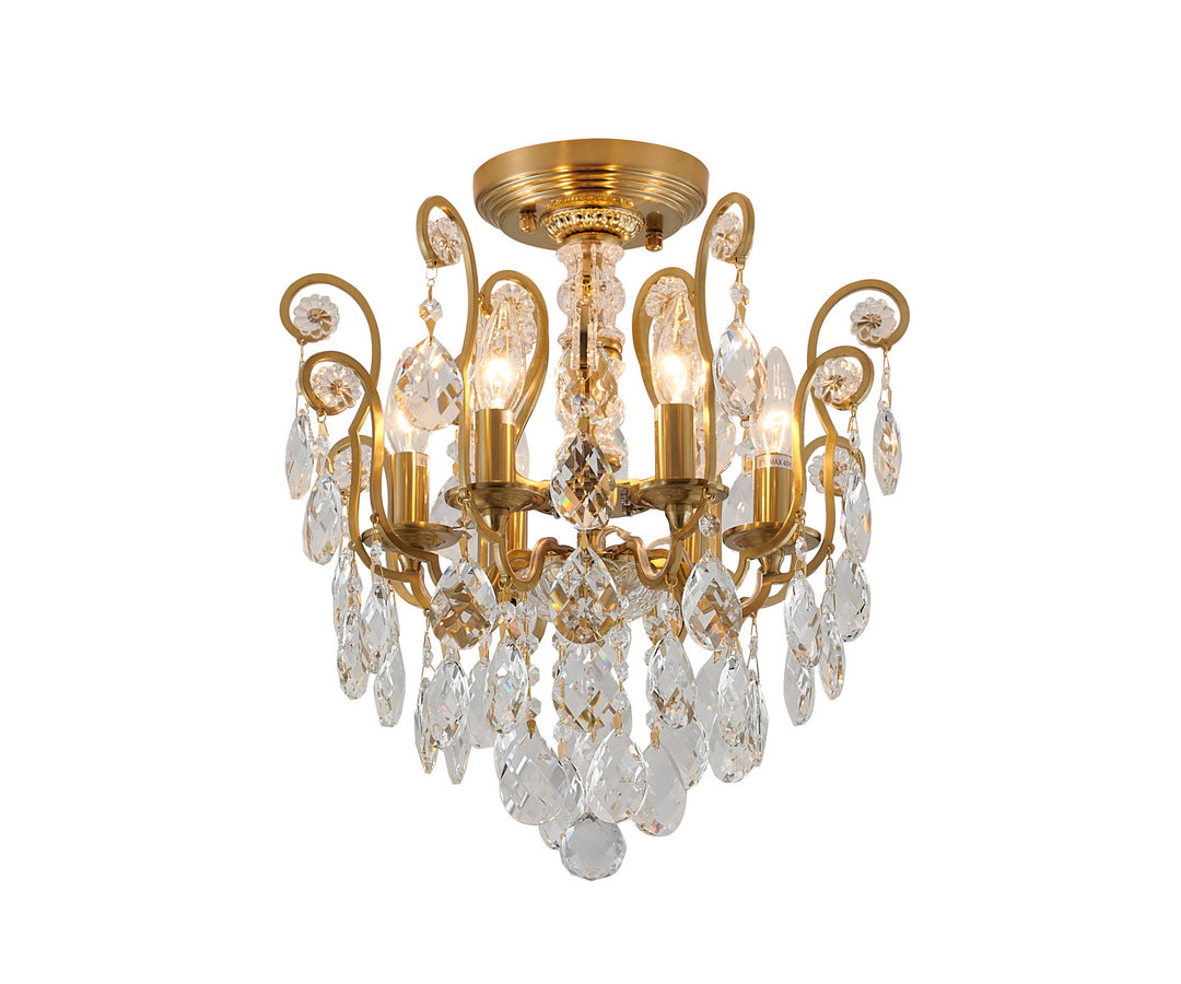 Bethel International BET61X Chandelier Light - Antique Brass