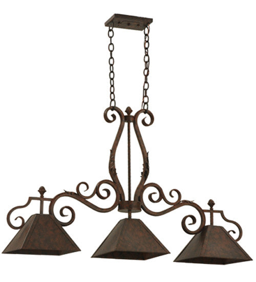 2nd Avenue Pedra 871165.48.3LT Pendant Light - Antique Rust