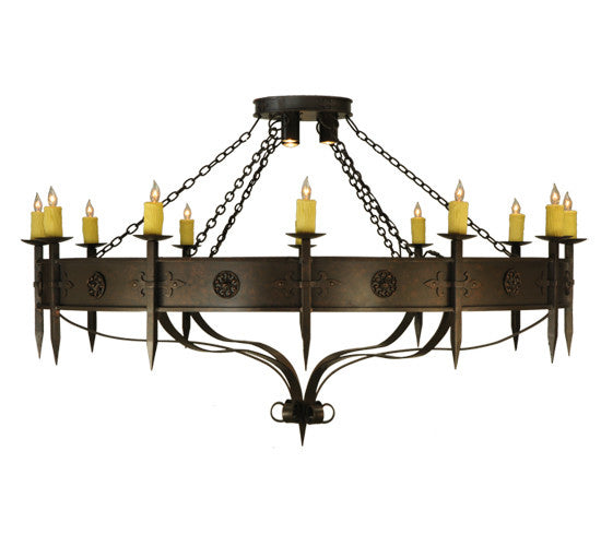 2nd Avenue Warwick 871019.72.45H Chandelier Light - Gilded Tobacco