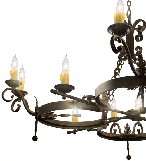 Meyda Tiffany Andorra 183798 Chandelier Light - Transparent Copper