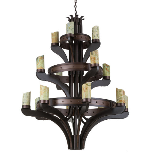 Meyda Tiffany Castilla 183607 Chandelier Light - Mahogany Bronze