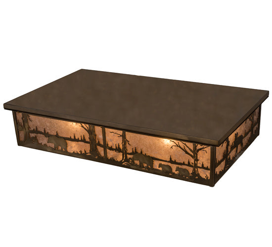 Meyda Tiffany Bears And Moose At Lake 184447 Ceiling Light - Antique Copper