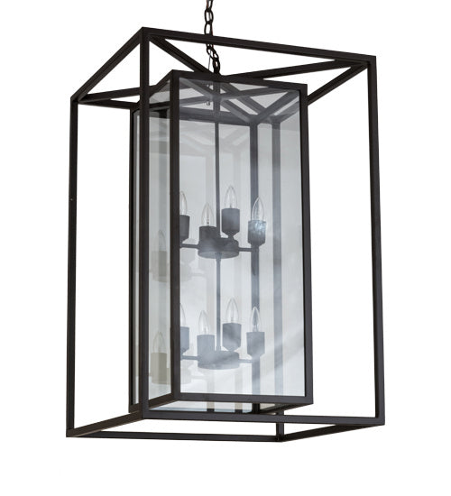 Meyda Tiffany Kitzi Box 185037 Pendant Light - Oil Rubbed Bronze