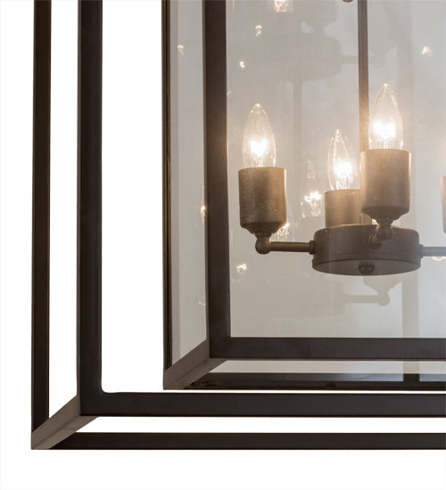 Meyda Tiffany Kitzi Box 185037 Pendant Light - Oil Rubbed Bronze
