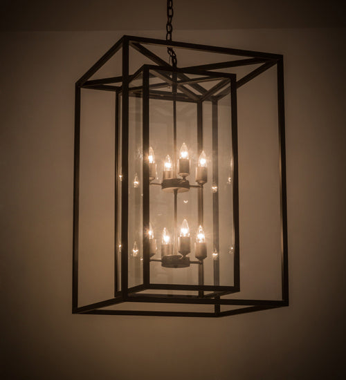 Meyda Tiffany Kitzi Box 185037 Pendant Light - Oil Rubbed Bronze