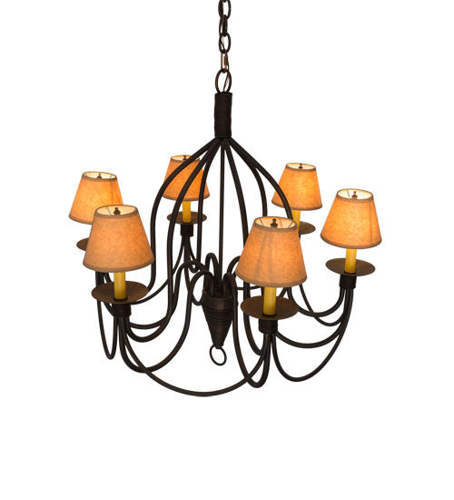 Meyda Tiffany Bell 185646 Chandelier Light - Cimmaron Bronze