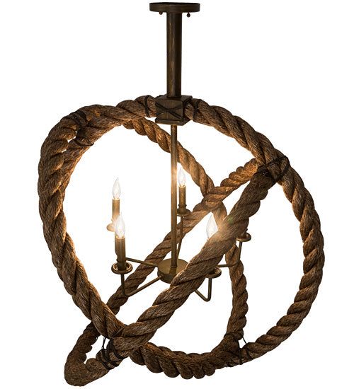 Meyda Tiffany Cilindro 186114 Pendant Light - Antique Brass