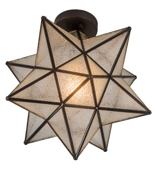 Meyda Tiffany Moravian Star 186688 Ceiling Light - Antique,Weathered Brass