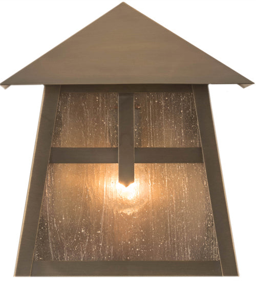 Meyda Tiffany Lighting 92114 Stillwater One Light Wall Sconce Outdoor Bronze / Dark