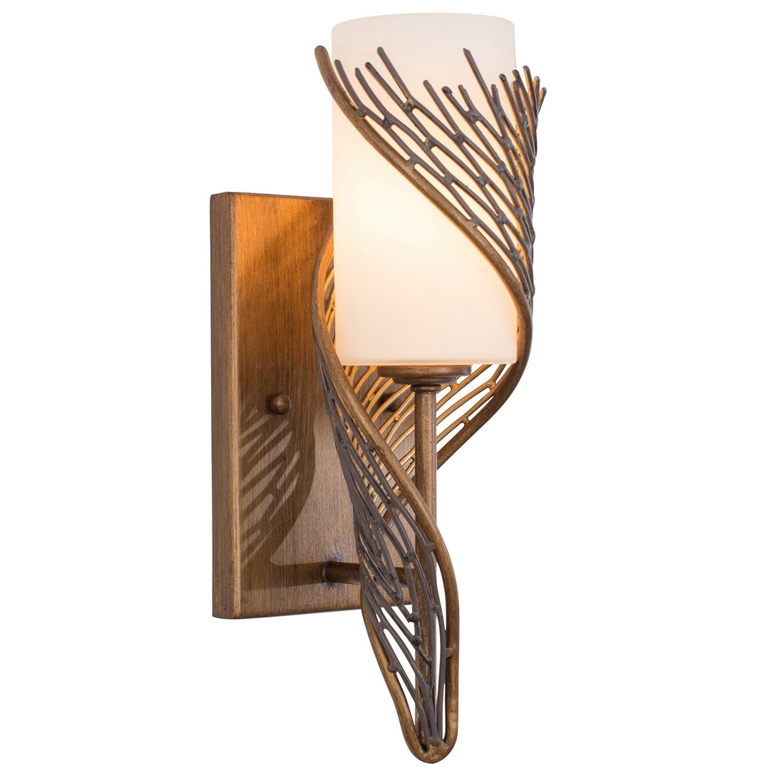 Varaluz Flow 240K01RHO Wall Sconce Light - Hammered Ore