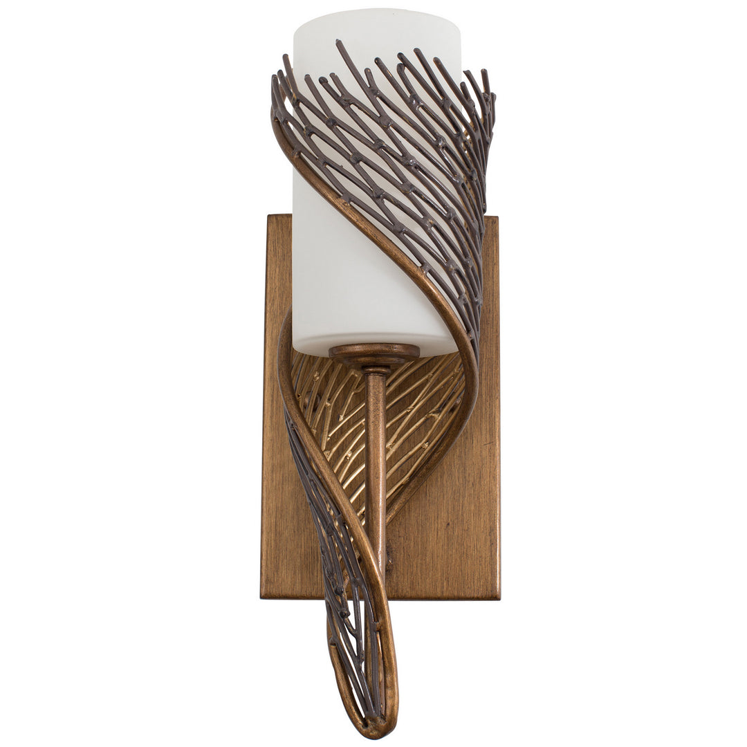 Varaluz Flow 240K01RHO Wall Sconce Light - Hammered Ore