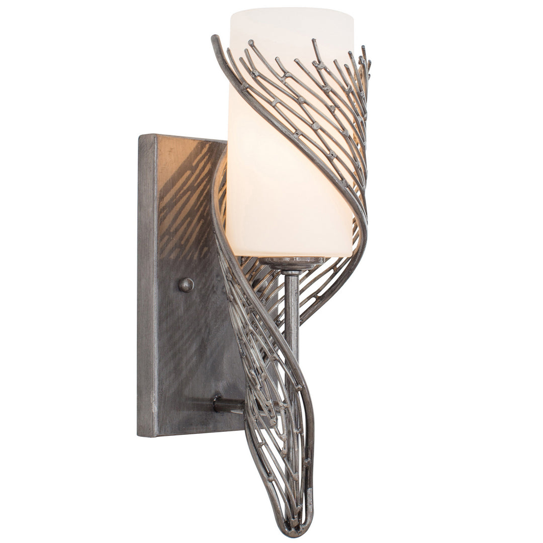 Varaluz Flow 240K01RSL Wall Sconce Light - Steel