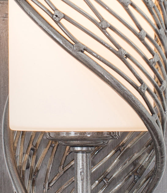 Varaluz Flow 240K01RSL Wall Sconce Light - Steel