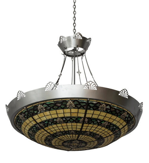 Meyda Tiffany Shell And Ribbon 183016 Pendant Light - Nickel