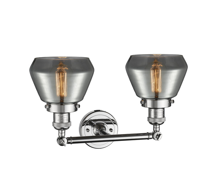 Innovations Franklin Restoration 208-PC-G173 Bath Vanity Light 17 in. wide - Polished Chrome