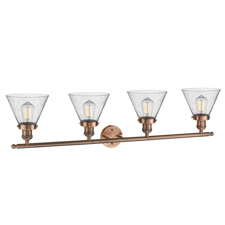 Innovations Franklin Restoration 215-AC-G44 Bath Vanity Light 44 in. wide - Antique Copper