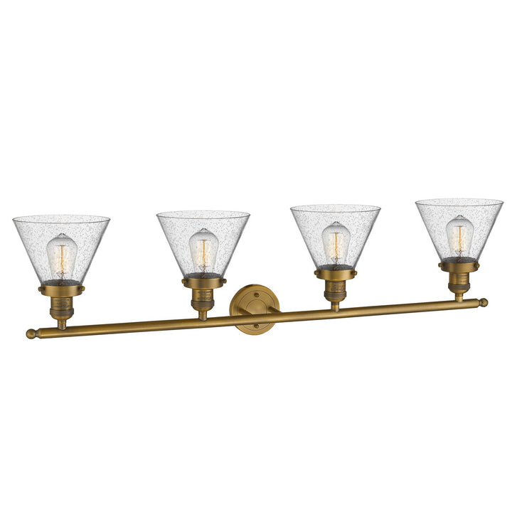 Innovations Franklin Restoration 215-BB-G44 Bath Vanity Light 44 in. wide - Brushed Brass