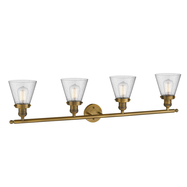 Innovations Franklin Restoration 215-BB-G64 Bath Vanity Light 43 in. wide - Brushed Brass