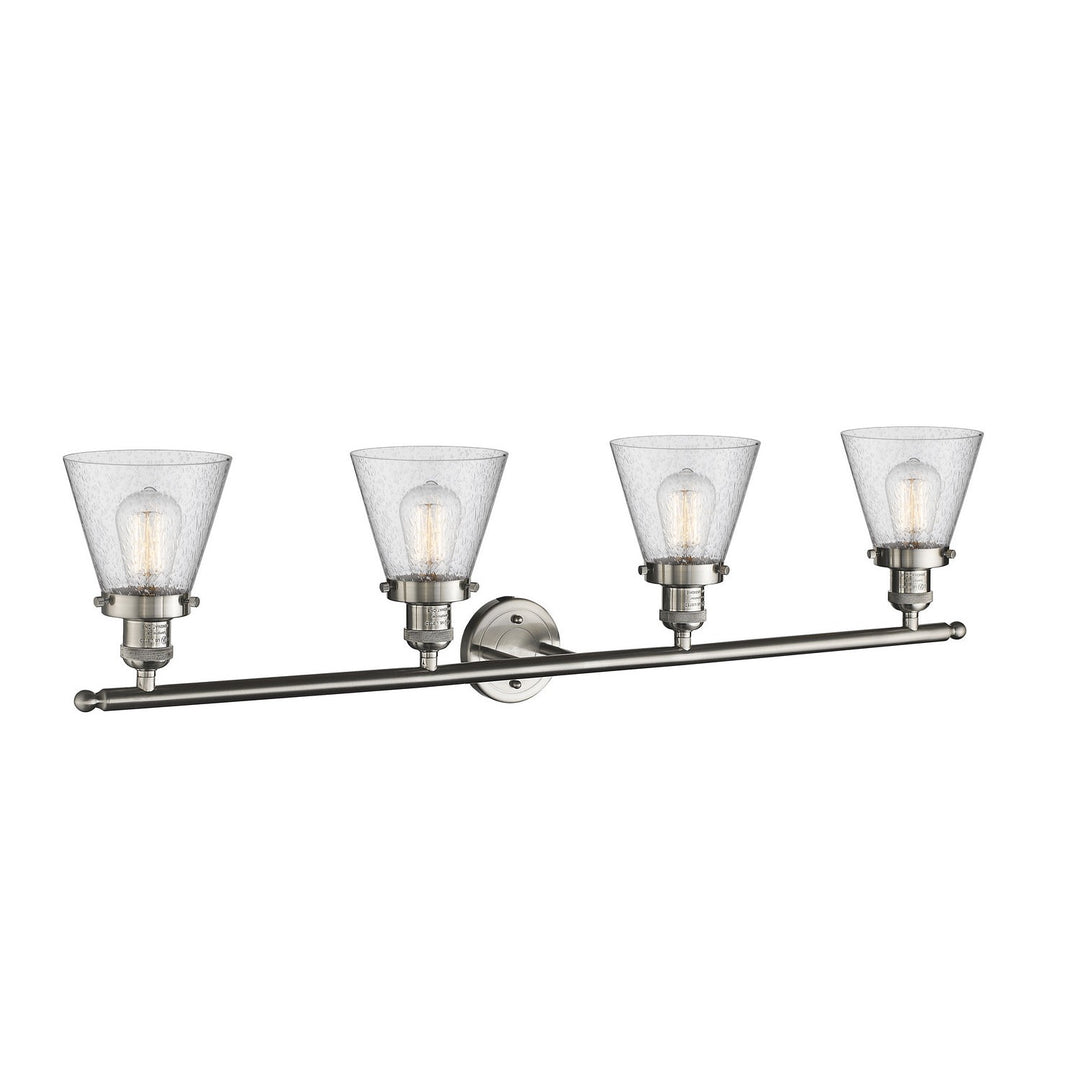 Innovations Franklin Restoration 215-SN-G64 Bath Vanity Light 43 in. wide - Brushed Satin Nickel