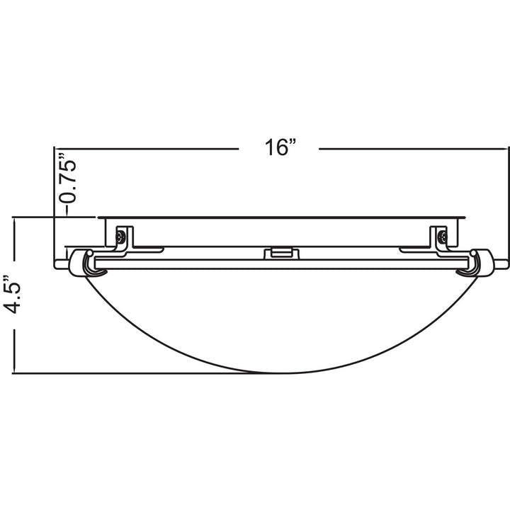 Access Mona 23020LEDDLP-BS/WH Ceiling Light - Brushed Steel