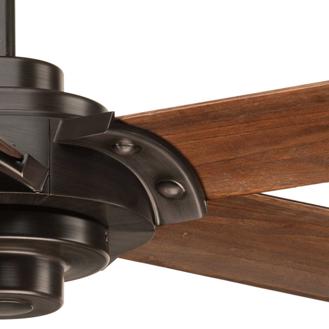 Progress Ellwood P2546-20 Ceiling Fan - Antique Bronze, Walnut/