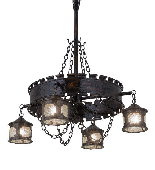 2nd Avenue Antique Gothic 36303-5 Chandelier Light - Gothic Gold