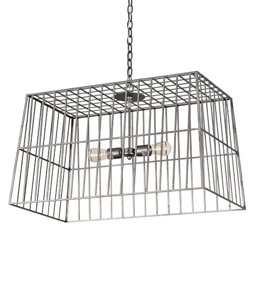 Meyda Tiffany Quadrato 189145 Pendant Light - Natural Wood, Mahogany Bronze