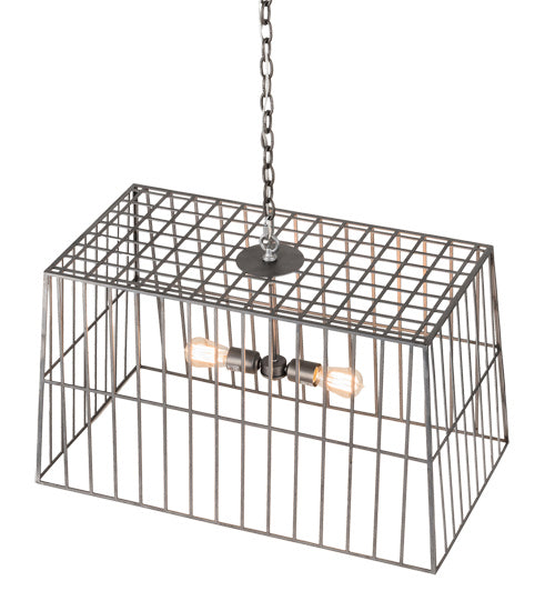 Meyda Tiffany Quadrato 189145 Pendant Light - Natural Wood, Mahogany Bronze