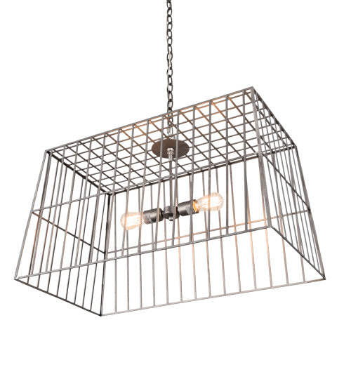 Meyda Tiffany Quadrato 189145 Pendant Light - Natural Wood, Mahogany Bronze