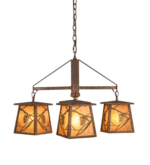 Meyda Tiffany Whispering Pines 192455 Chandelier Light - Rust