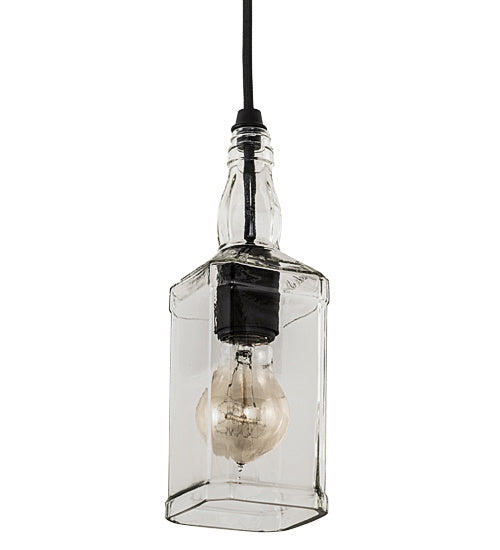 Meyda Tiffany Whiskey Bottle 193436 Pendant Light - Wrought Iron