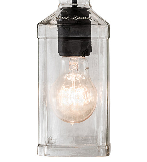 Meyda Tiffany Whiskey Bottle 193436 Pendant Light - Wrought Iron